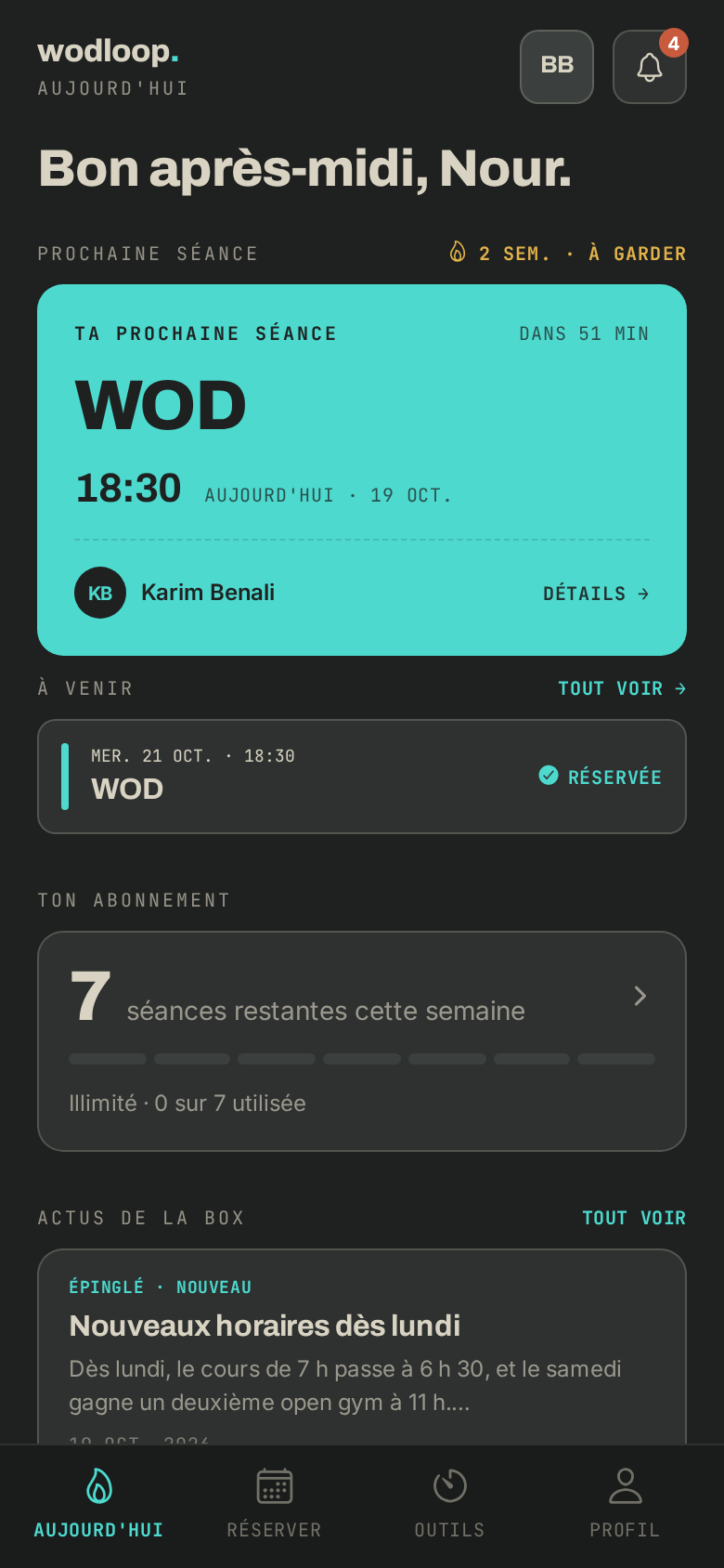 La carte Actus de la box sur Aujourd'hui