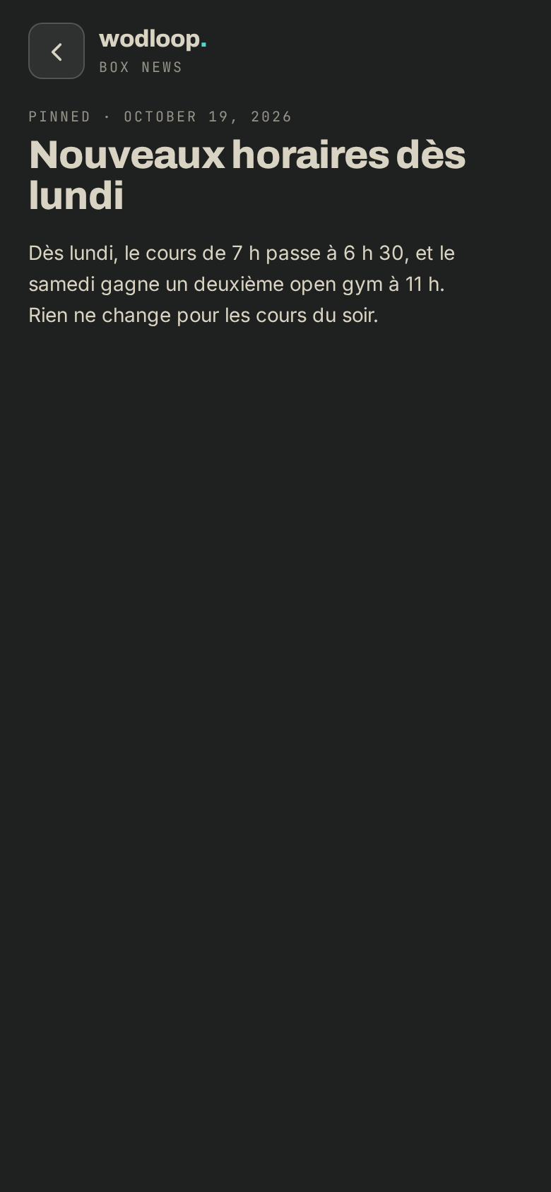 A post opened in full